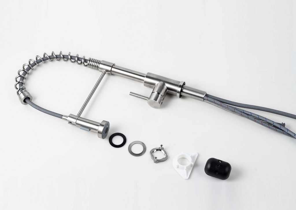 Maren Industrial Pre-Rinse Kitchen Faucet - What is included