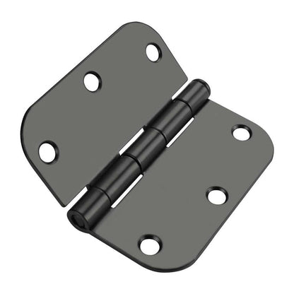 3.5 x 3.5'' Inch Satin Brass Door Hinges with 5/8'' Radius Corners