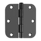 3.5 x 3.5'' Inch Satin Brass Door Hinges with 5/8'' Radius Corners