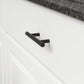Matte Black Euro-Style Cabinet Bar Pulls