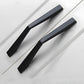 Black Angular Cabinet Handles for Wardrobes and Drawers