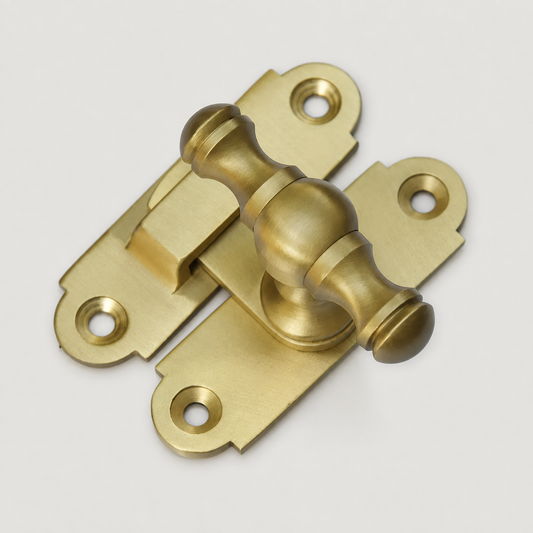Merrick Turn Brass Cabinet Latch