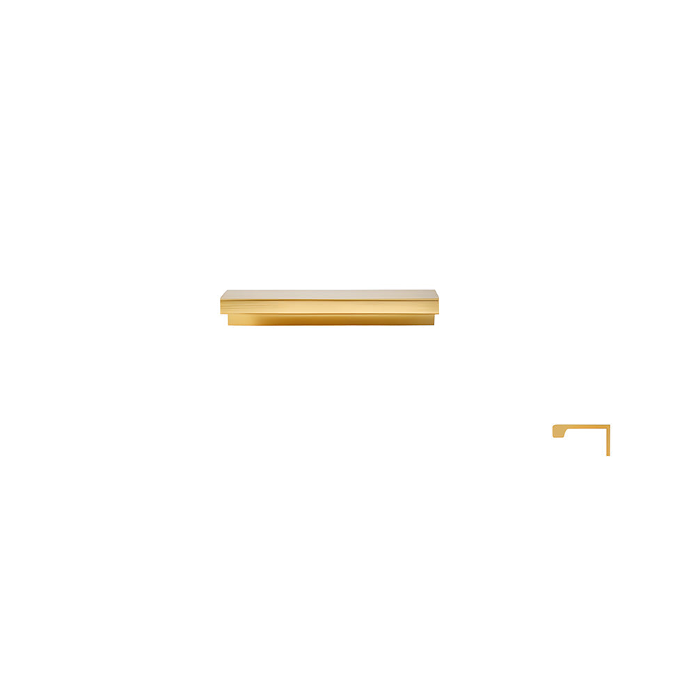 Long L-Profile Cabinet Edge Pulls for Wardrobe Doors