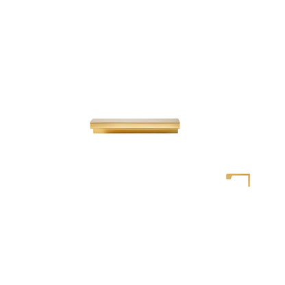 Long L-Profile Cabinet Edge Pulls for Wardrobe Doors