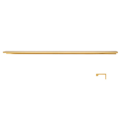 Long L-Profile Cabinet Edge Pulls for Wardrobe Doors