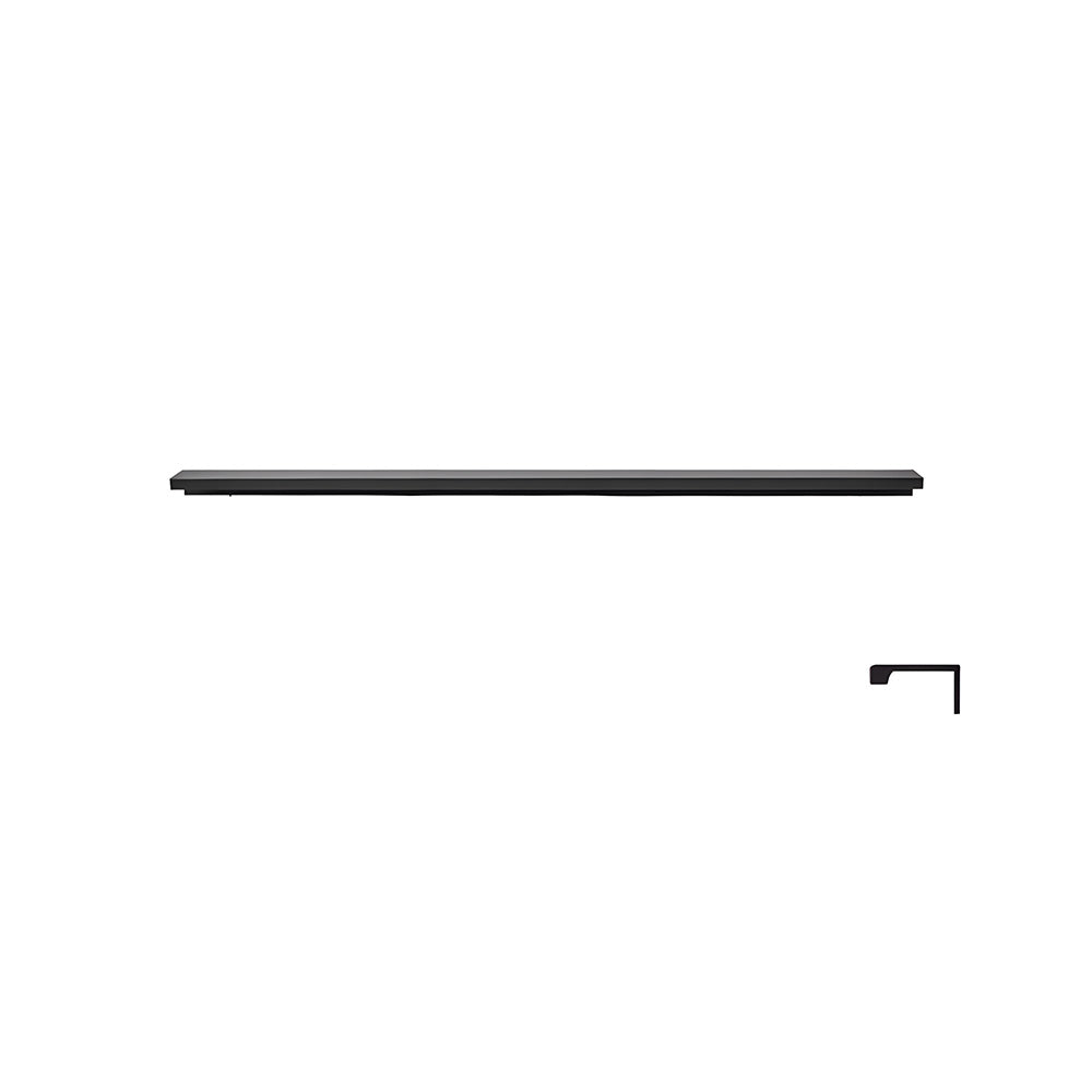 Long L-Profile Cabinet Edge Pulls for Wardrobe Doors