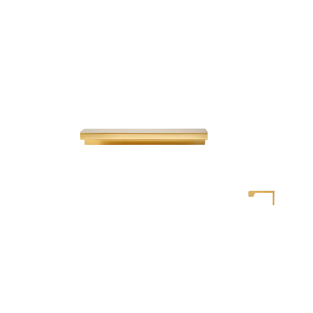 Long L-Profile Cabinet Edge Pulls for Wardrobe Doors