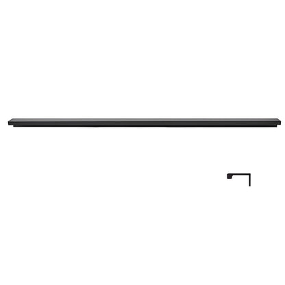 Long L-Profile Cabinet Edge Pulls for Wardrobe Doors