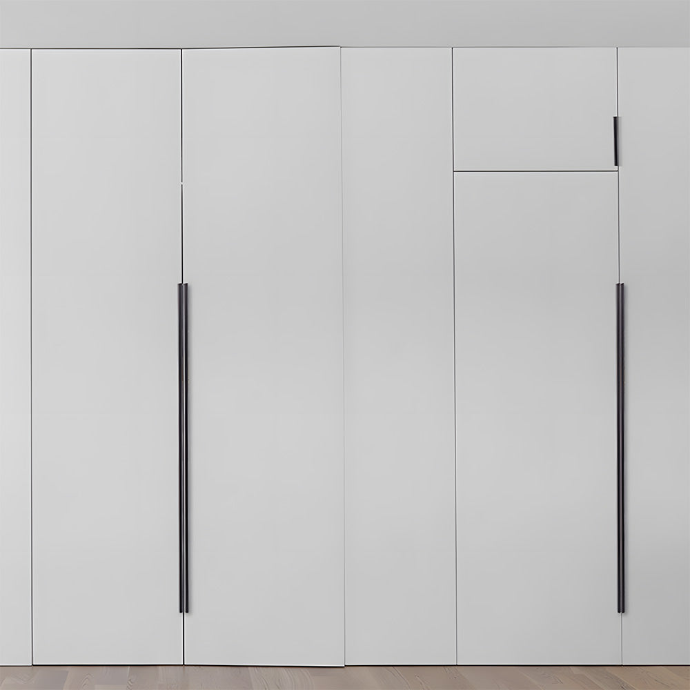 Long L-Profile Cabinet Edge Pulls for Wardrobe Doors