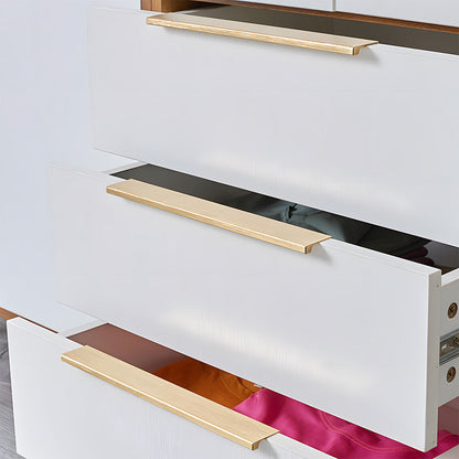 Long L-Profile Cabinet Edge Pulls for Wardrobe Doors