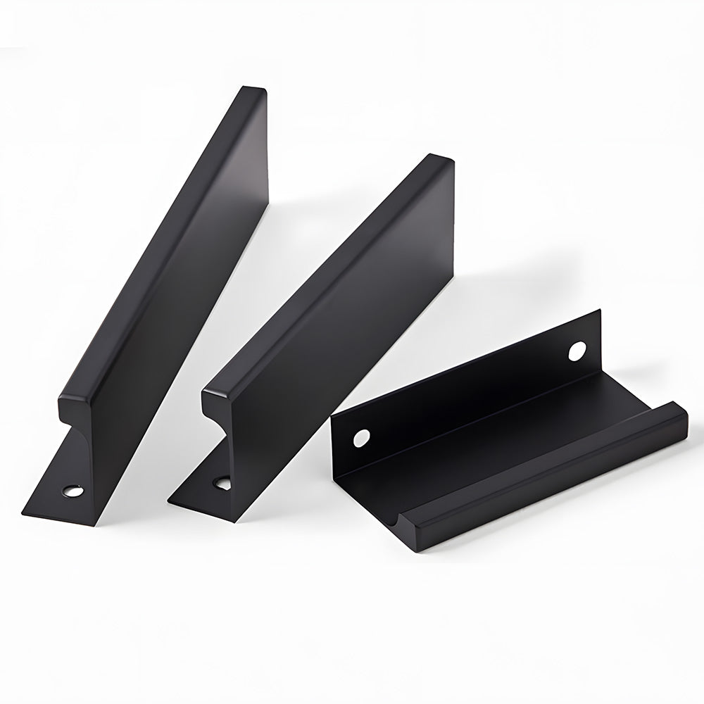 Long L-Profile Cabinet Edge Pulls for Wardrobe Doors