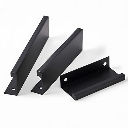 Long L-Profile Cabinet Edge Pulls for Wardrobe Doors