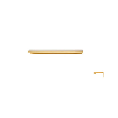 Long L-Profile Cabinet Edge Pulls for Wardrobe Doors