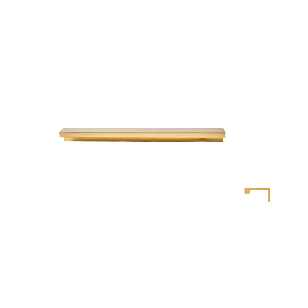 Long L-Profile Cabinet Edge Pulls for Wardrobe Doors
