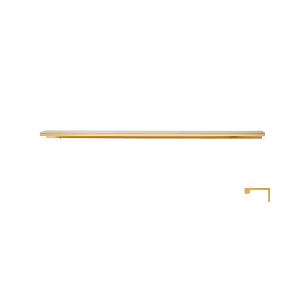 Long L-Profile Cabinet Edge Pulls for Wardrobe Doors
