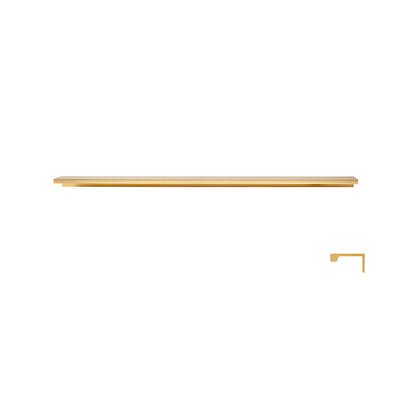 Long L-Profile Cabinet Edge Pulls for Wardrobe Doors