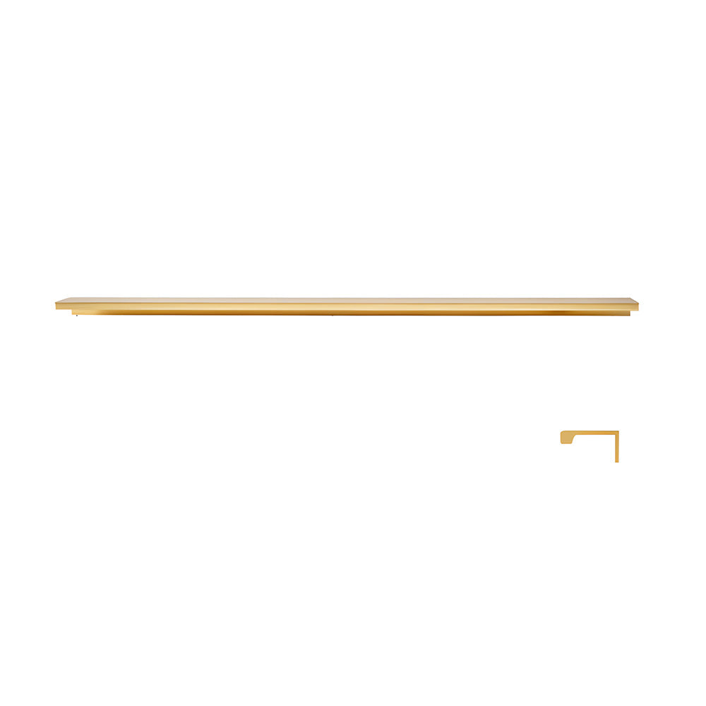 Long L-Profile Cabinet Edge Pulls for Wardrobe Doors