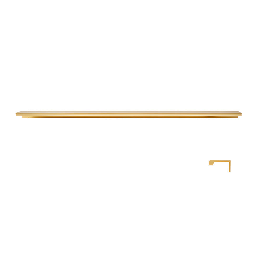 Long L-Profile Cabinet Edge Pulls for Wardrobe Doors