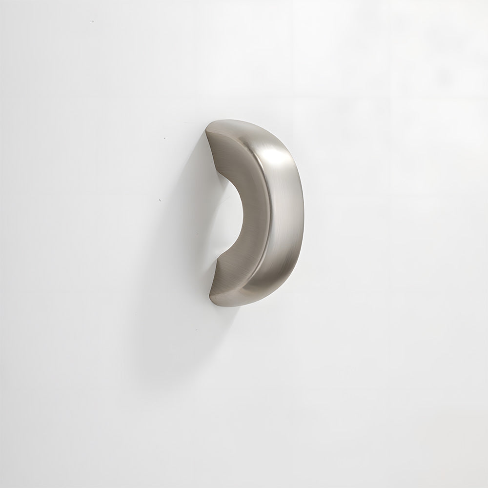 Mid-Century Crescent Single-Hole Cabinet Pulls