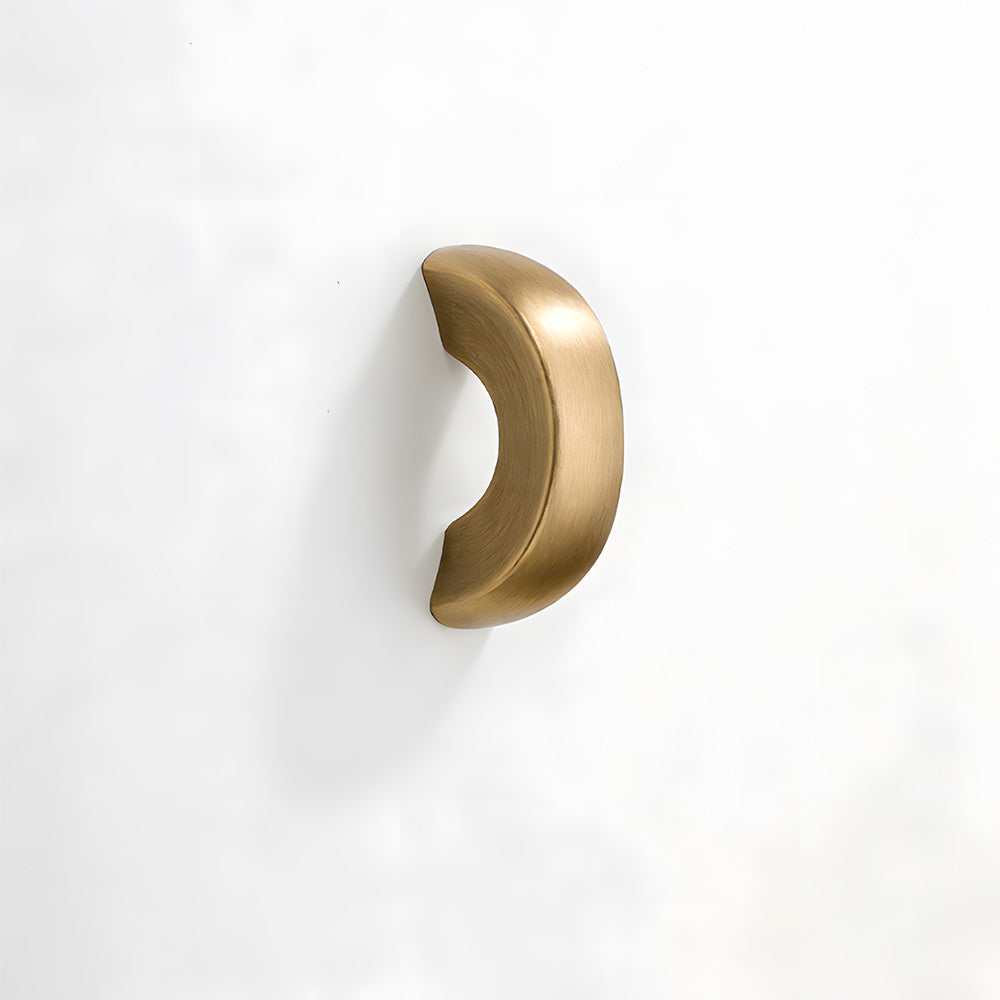 Mid-Century Crescent Single-Hole Cabinet Pulls