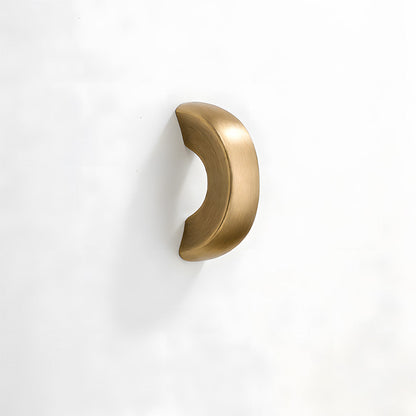 Mid-Century Crescent Single-Hole Cabinet Pulls