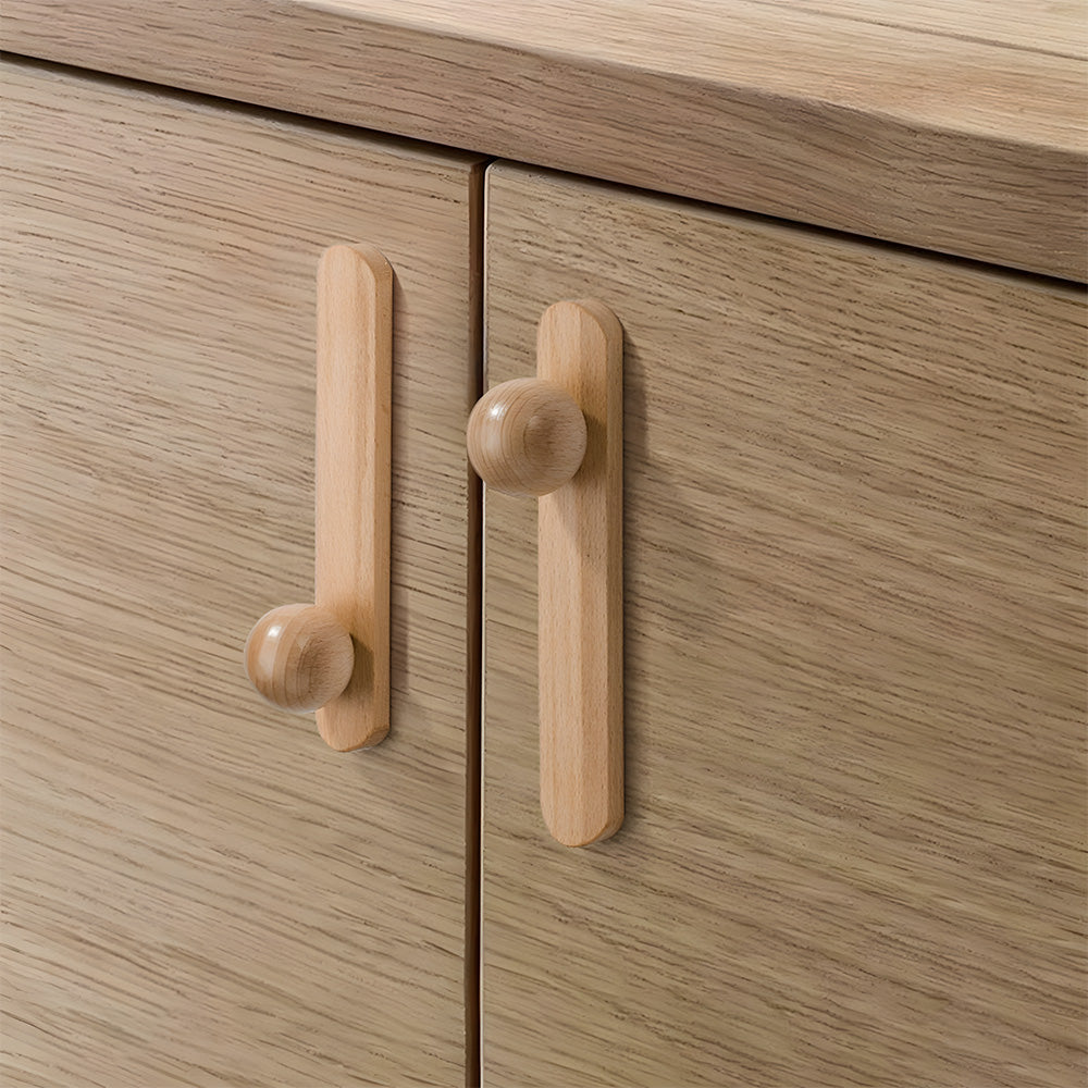 Natural Wood Cabinet Pulls and Knobs