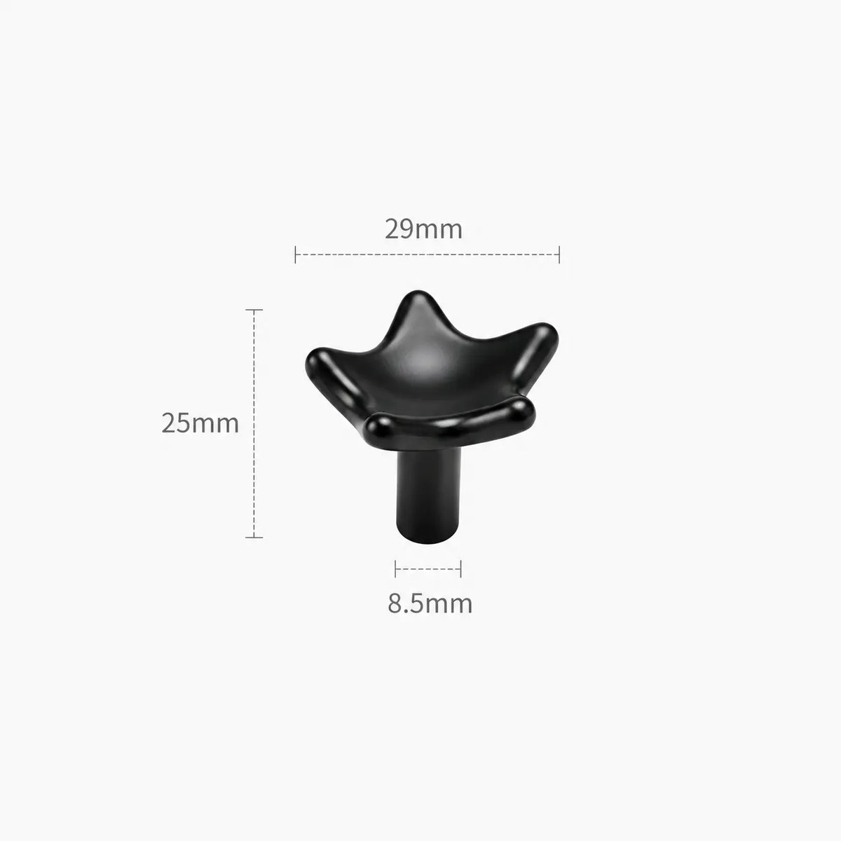 Modern Sculpted Crown Brass Cabinet Knob