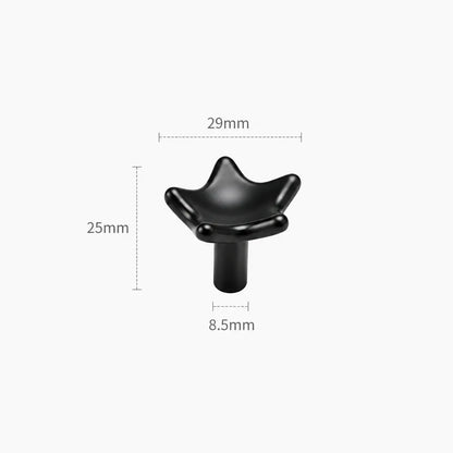 Modern Sculpted Crown Brass Cabinet Knob