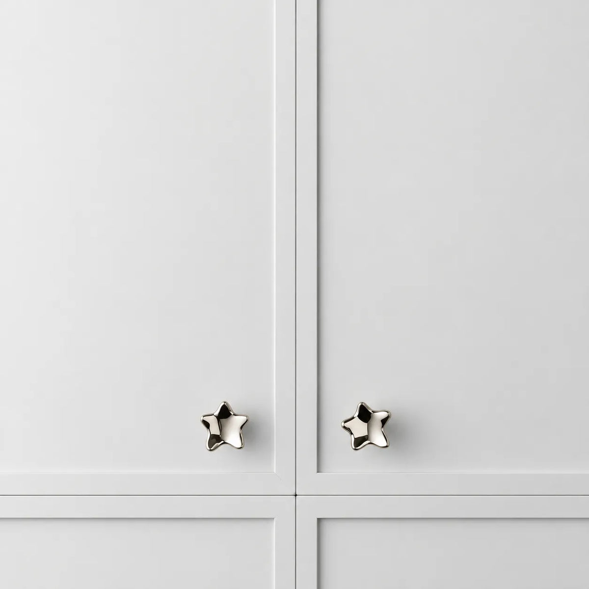 Modern Sculpted Crown Brass Cabinet Knob