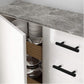 Black Square Bar Drawer Pulls and Cabinet Handles