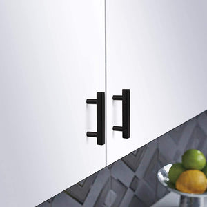 Black Square Bar Drawer Pulls and Cabinet Handles
