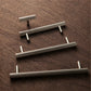 Silver Knurled Cabinet Handles and Knobs