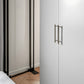 Silver Knurled Cabinet Handles and Knobs