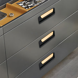 Flush Mount Recessed Cabinet Handles for Sliding Doors