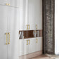 Gold Brass Square Bar Cabinet Pulls and Knobs