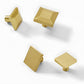 Gold Brass Square Bar Cabinet Pulls and Knobs