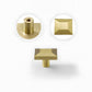 Gold Brass Square Bar Cabinet Pulls and Knobs