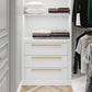 I-Shaped Brushed Gold Brass Cabinet Handles and Drawer Pulls