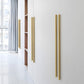 I-Shaped Brushed Gold Brass Cabinet Handles and Drawer Pulls