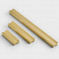 I-Shaped Brushed Gold Brass Cabinet Handles and Drawer Pulls