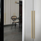 I-Shaped Brushed Gold Brass Cabinet Handles and Drawer Pulls