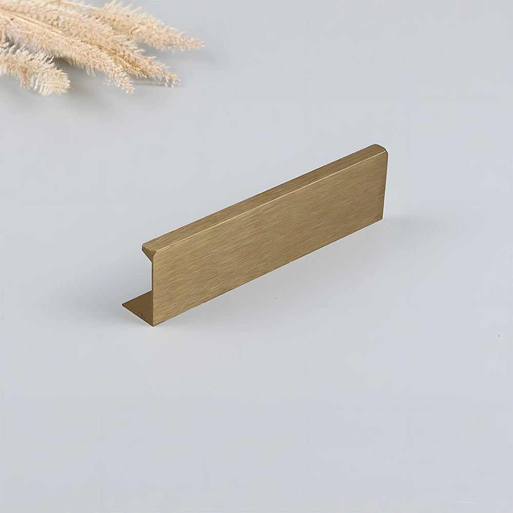 Antique Bronze L-Profile Cabinet Edge Pulls for Slab Doors