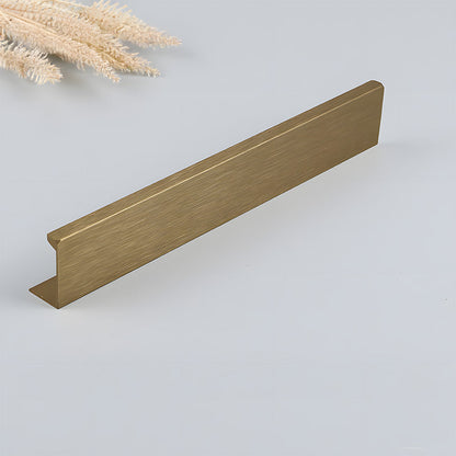 Antique Bronze L-Profile Cabinet Edge Pulls for Slab Doors