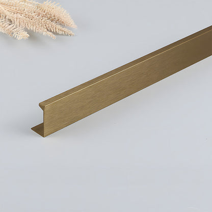 Antique Bronze L-Profile Cabinet Edge Pulls for Slab Doors