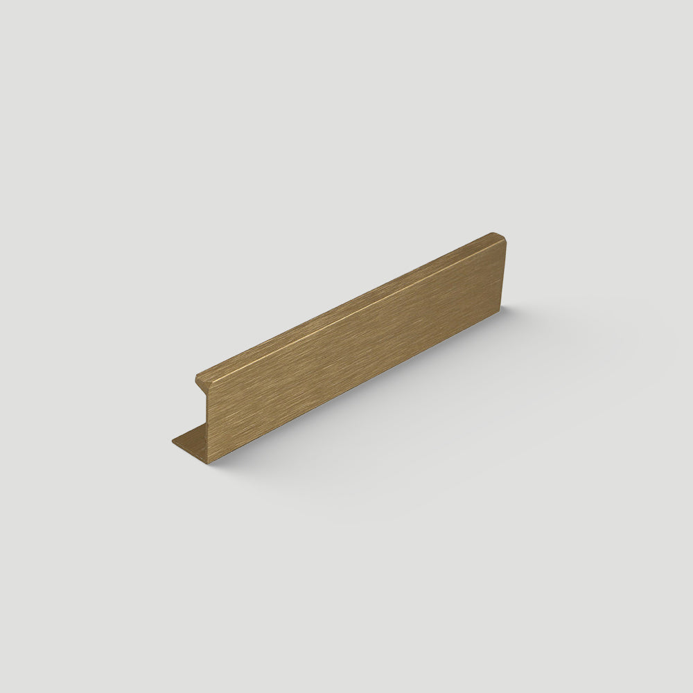 Antique Bronze L-Profile Cabinet Edge Pulls for Slab Doors