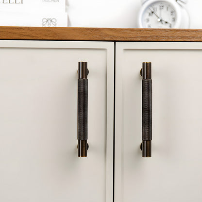 Knurled Brass Cabinet Pulls and T-Knobs