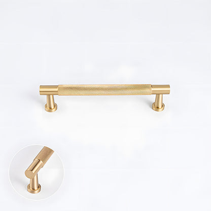 Knurled Brass Cabinet Pulls and T-Knobs