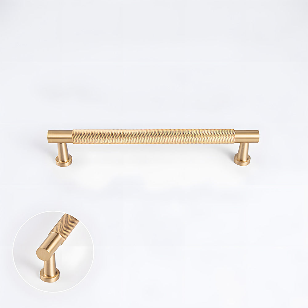 Knurled Brass Cabinet Pulls and T-Knobs