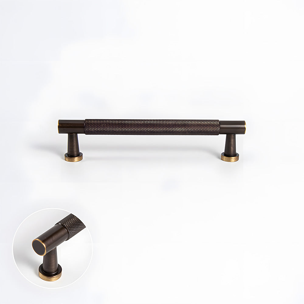 Knurled Brass Cabinet Pulls and T-Knobs