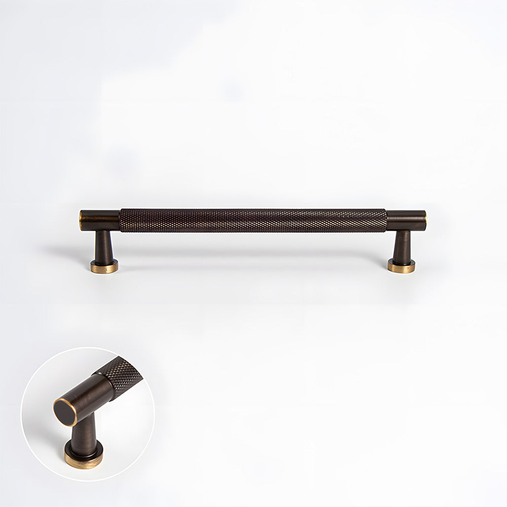 Knurled Brass Cabinet Pulls and T-Knobs